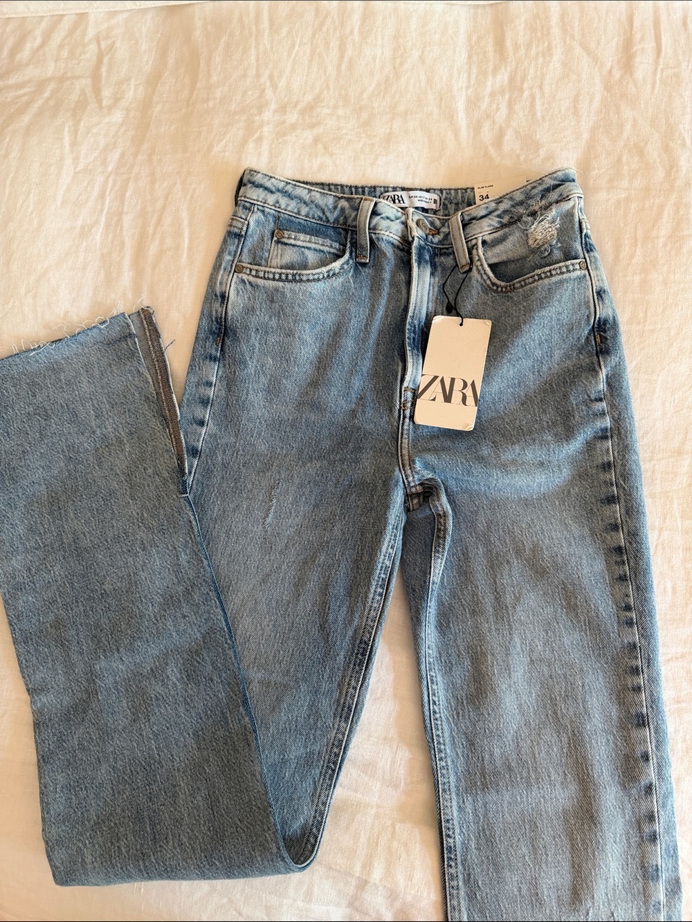 Zara slim flare jean
